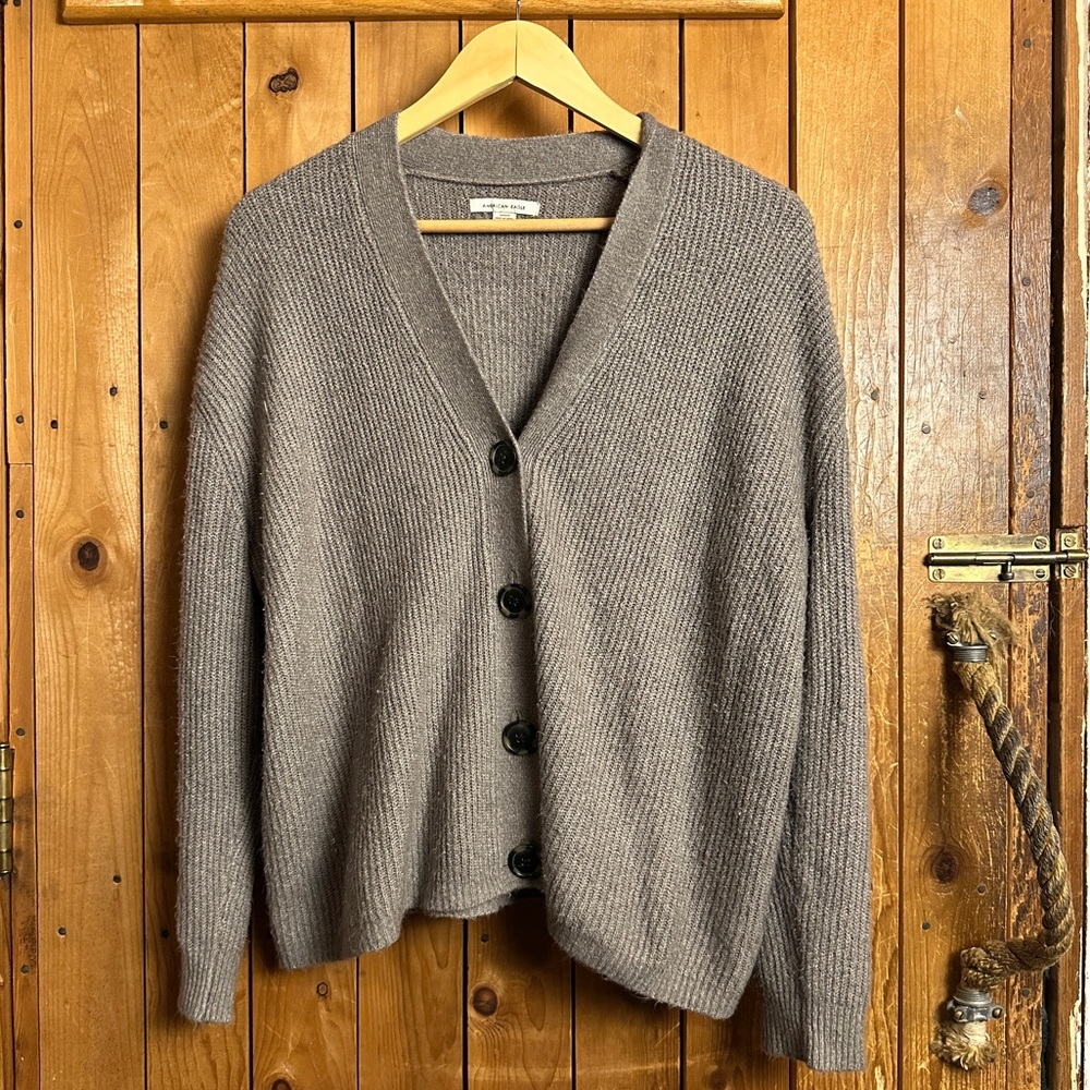 Sage Green American Eagle Knit Cardigan Women’s Size Medium